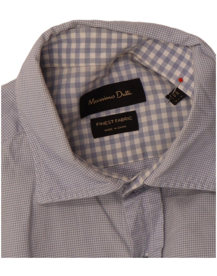 Cămașă Massimo Dutti Bărbați Mare Albastru