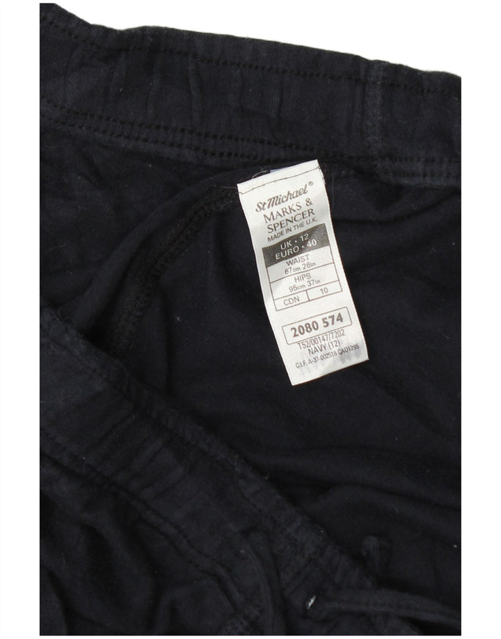 Pantaloni scurți sport Marks & Spencer pentru femei UK 12, mediu, bleumarin, bumbac