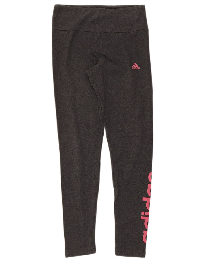 Leggings grafic ADIDAS pentru femei Marea Britanie 12/14, gri mediu