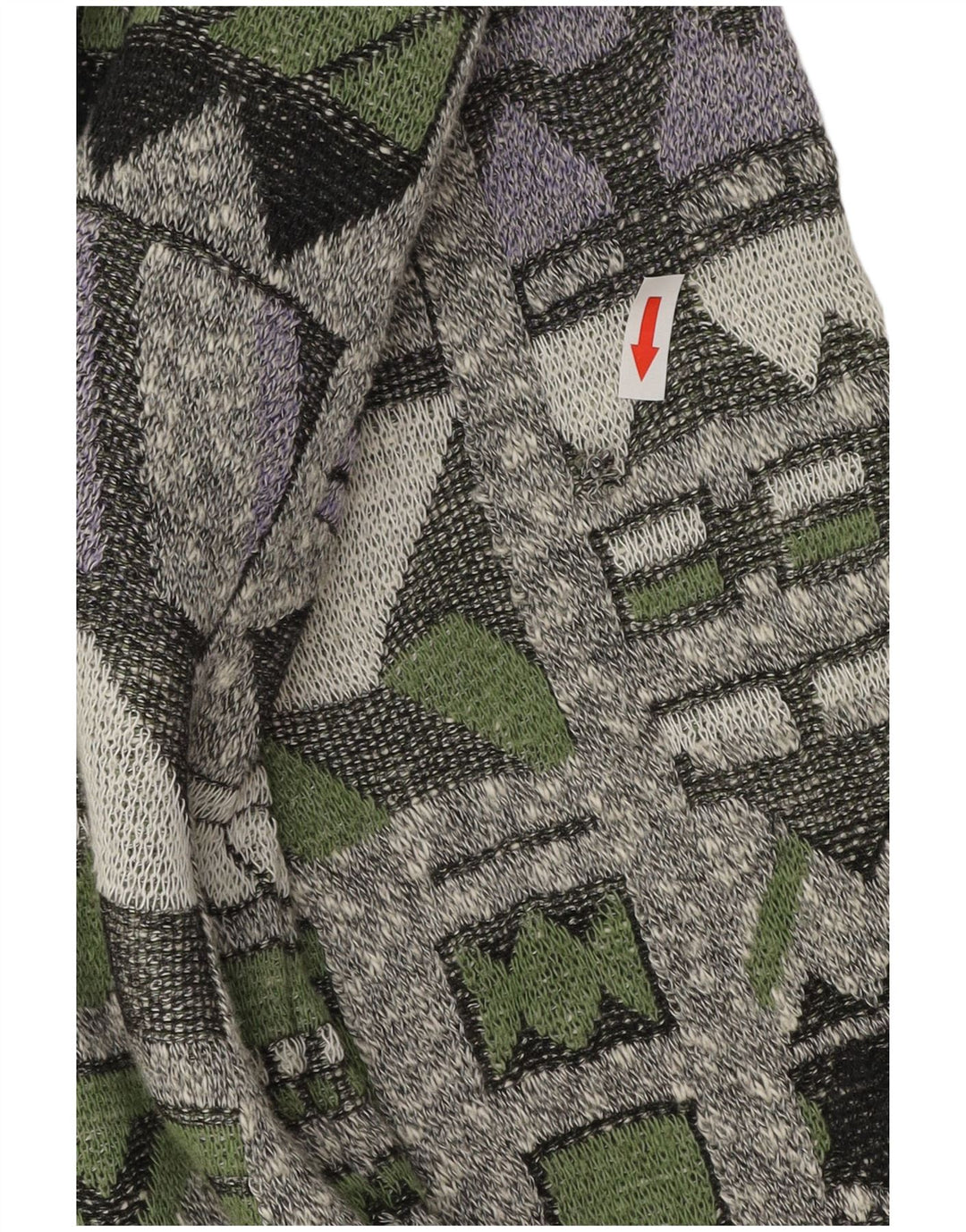Pulover Cardigan Bărbați VINTAGE 2XL Multicolor Geometric