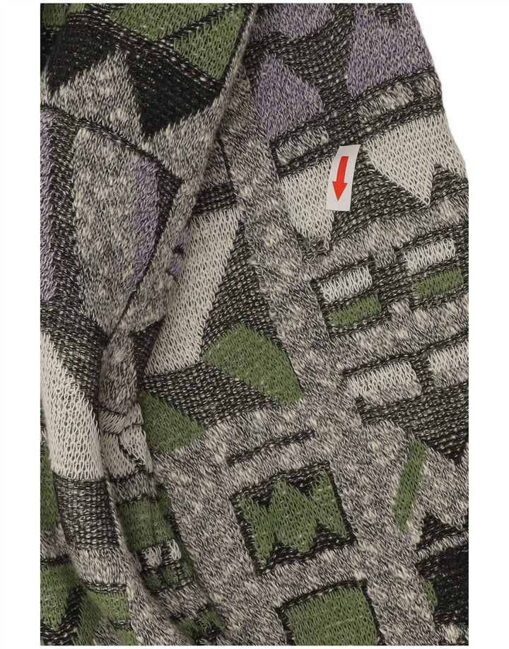 Pulover Cardigan Bărbați VINTAGE 2XL Multicolor Geometric