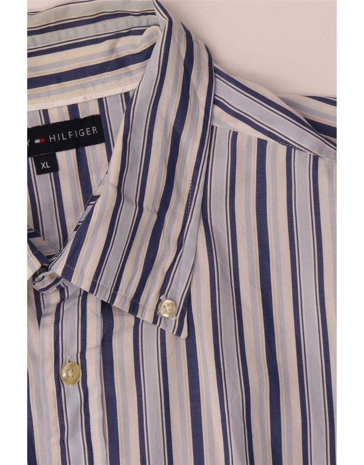 Cămașă pentru bărbați Tommy Hilfiger XL, bumbac cu dungi albastre