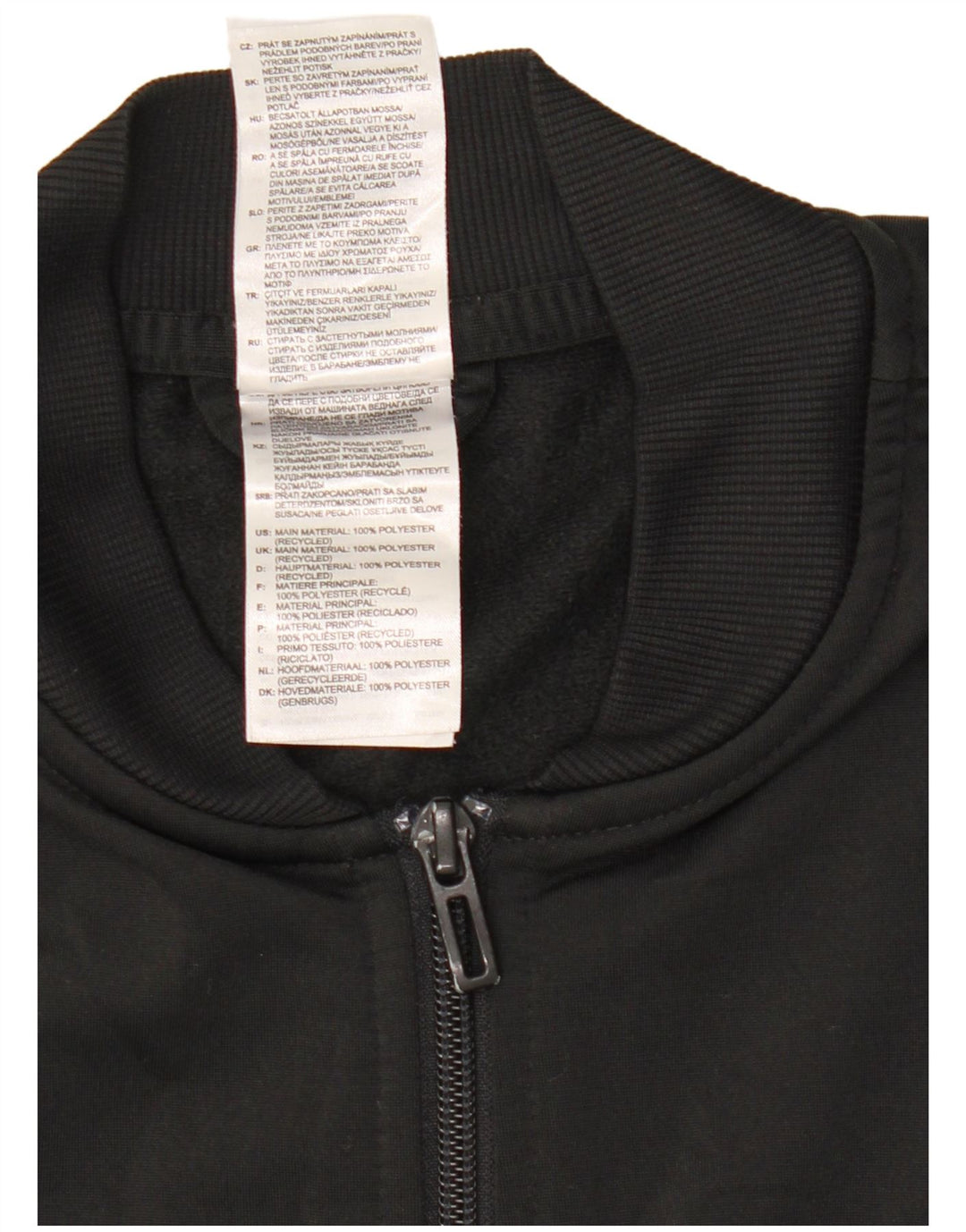 Jachetă de trening Adidas pentru femei UK 12/14 Poliester mediu negru