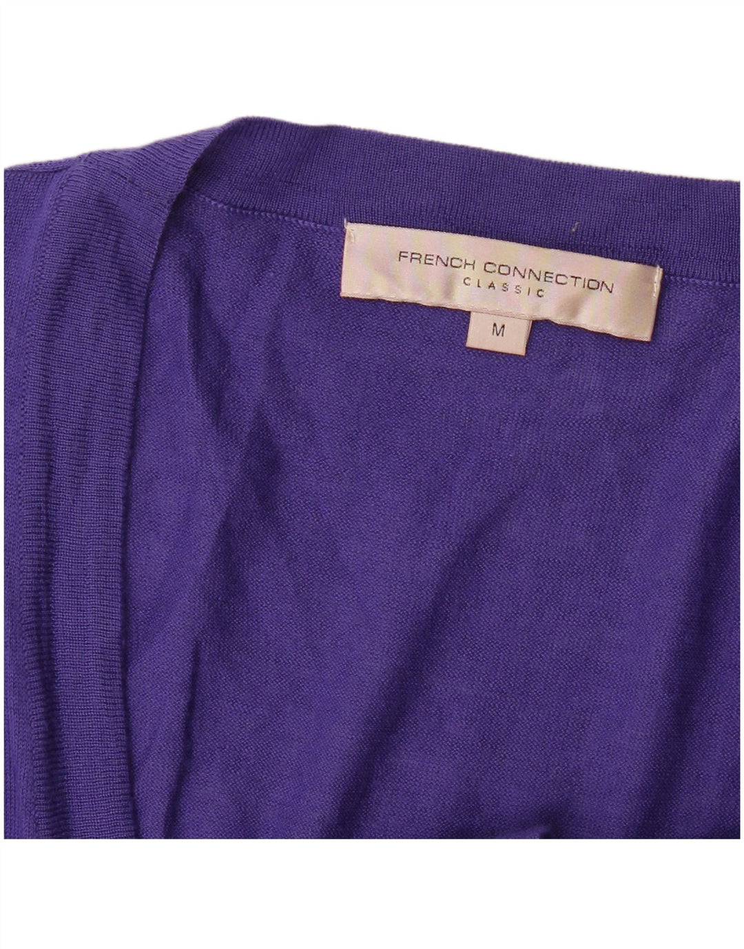 Pulover cardigan cu paragate French Connection pentru femei UK 12 Mov mediu