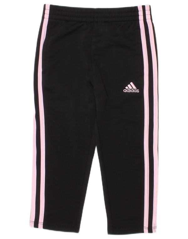 Pantaloni de trening ADIDAS pentru fetite 18-24 luni poliester negru