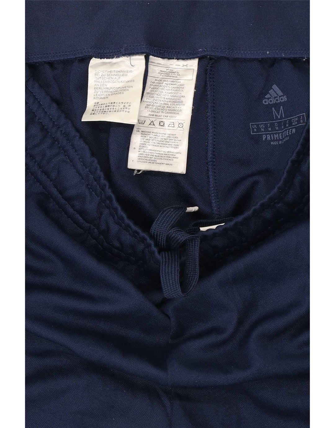 Pantaloni de trening Adidas Primegreen pentru bărbați, poliester mediu bleumarin