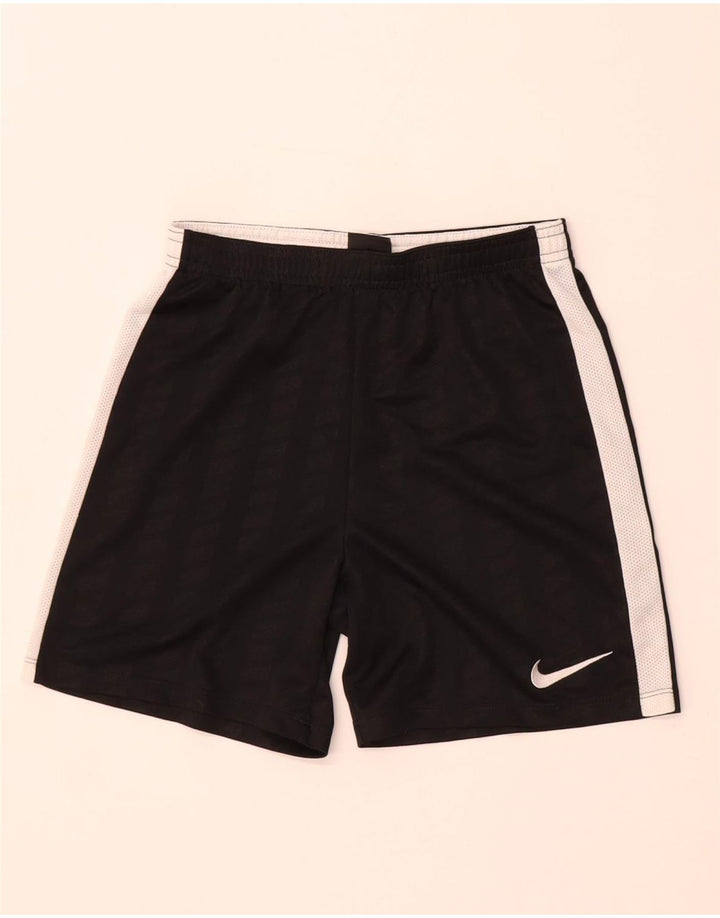 Pantaloni scurți sport Nike Dri Fit pentru băieți 10-11 ani Poliester cu dungi negre medii