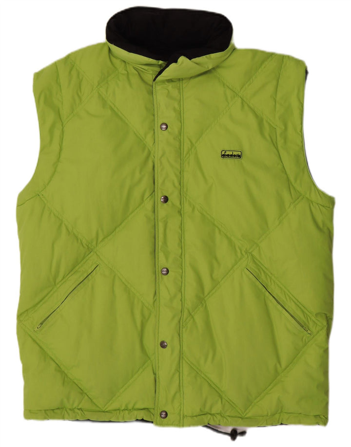 DIADORA Gilet Captusit Reversibil Loose Fit pentru Barbati UK 38 Medium Green