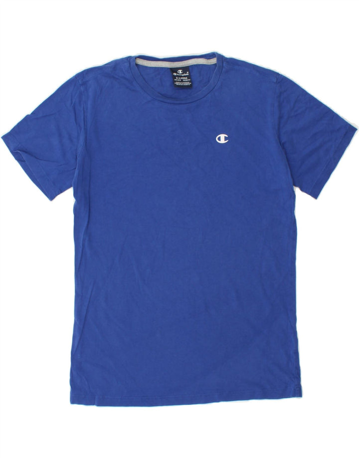 CHAMPION Boys T-Shirt Top 13-14 Years XL Blue Vintage Champion and Second-Hand Champion from Messina Hembry 