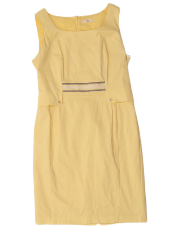 Rochie pentru femei Marks & Spencer, fără mâneci, UK 14, bumbac galben mare