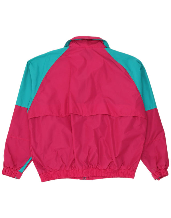 Jachetă de ploaie pentru bărbați Bad Lands UK 42 XL roz din nailon color bloc