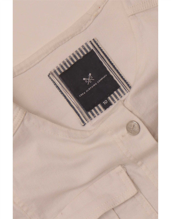 Crew Clothing Jachetă de blugi pentru femei UK 10 Small White