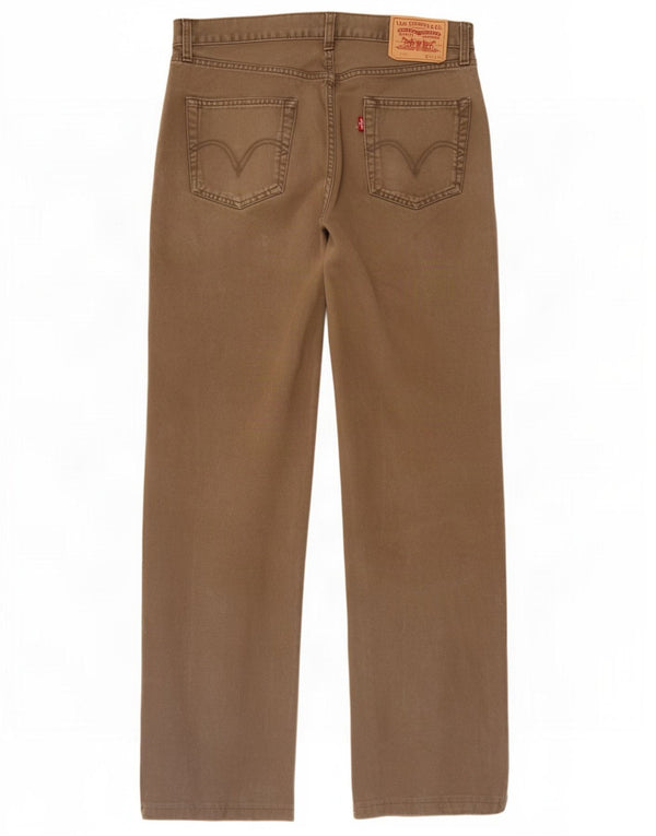 Levi's Mens 751 Straight Jeans W32 L30 Brown Cotton