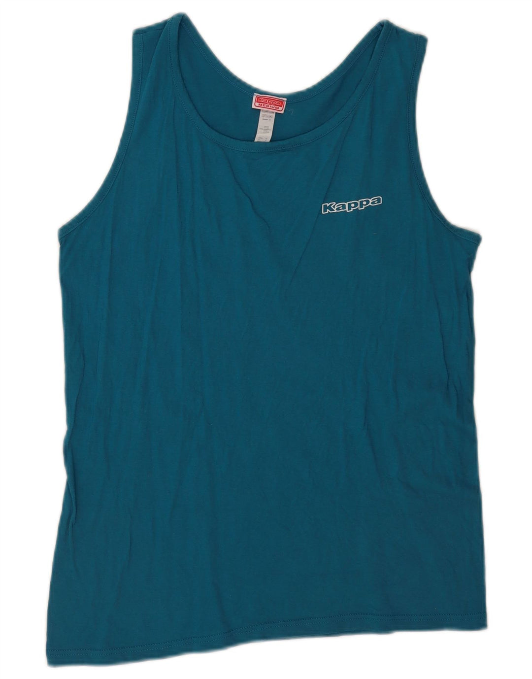 Vest Top pentru femei Kappa UK 12 Medium Blue Bumbac