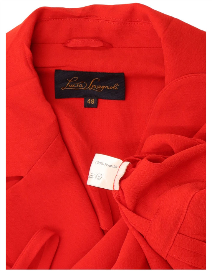 Sacou blazer pentru femei Luisa Spagnoli 1 buton IT 48 XL poliester roșu
