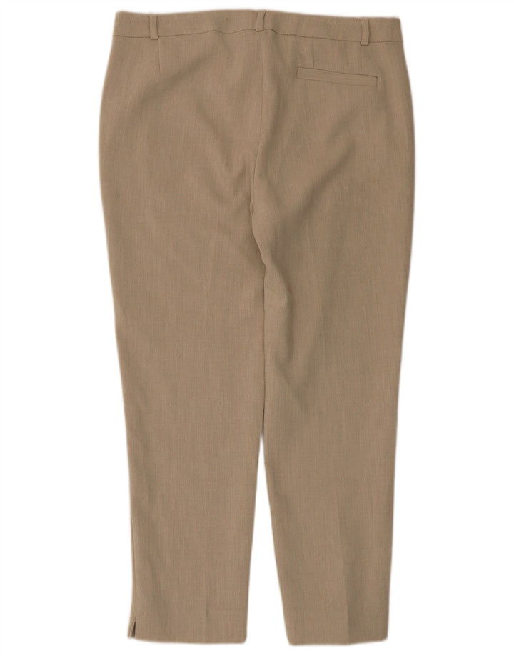 Pantaloni tăiați pentru femei Marks & Spencer UK 12 Medium W32 L25 Bej