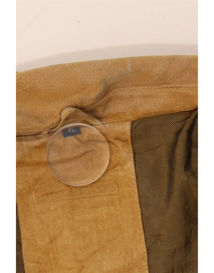 Jachetă pentru bărbați LERROS UK 42 XL, piele bej