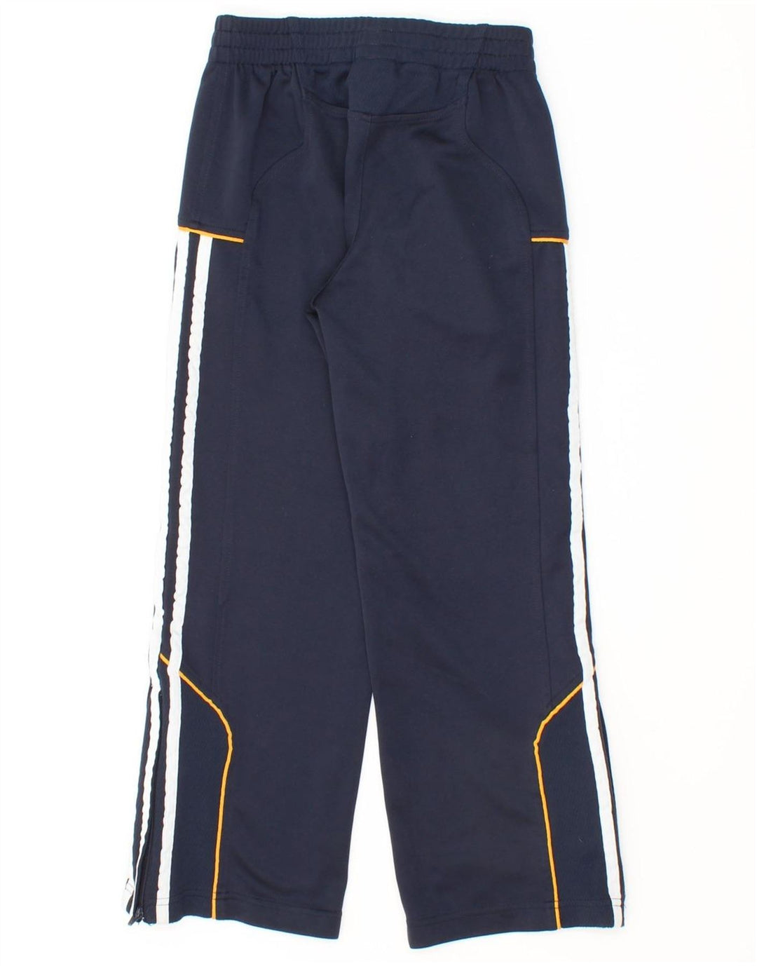 ADIDAS Boys Tracksuit Trousers 9-10 Years Navy Blue Polyester Vintage Adidas and Second-Hand Adidas from Messina Hembry 