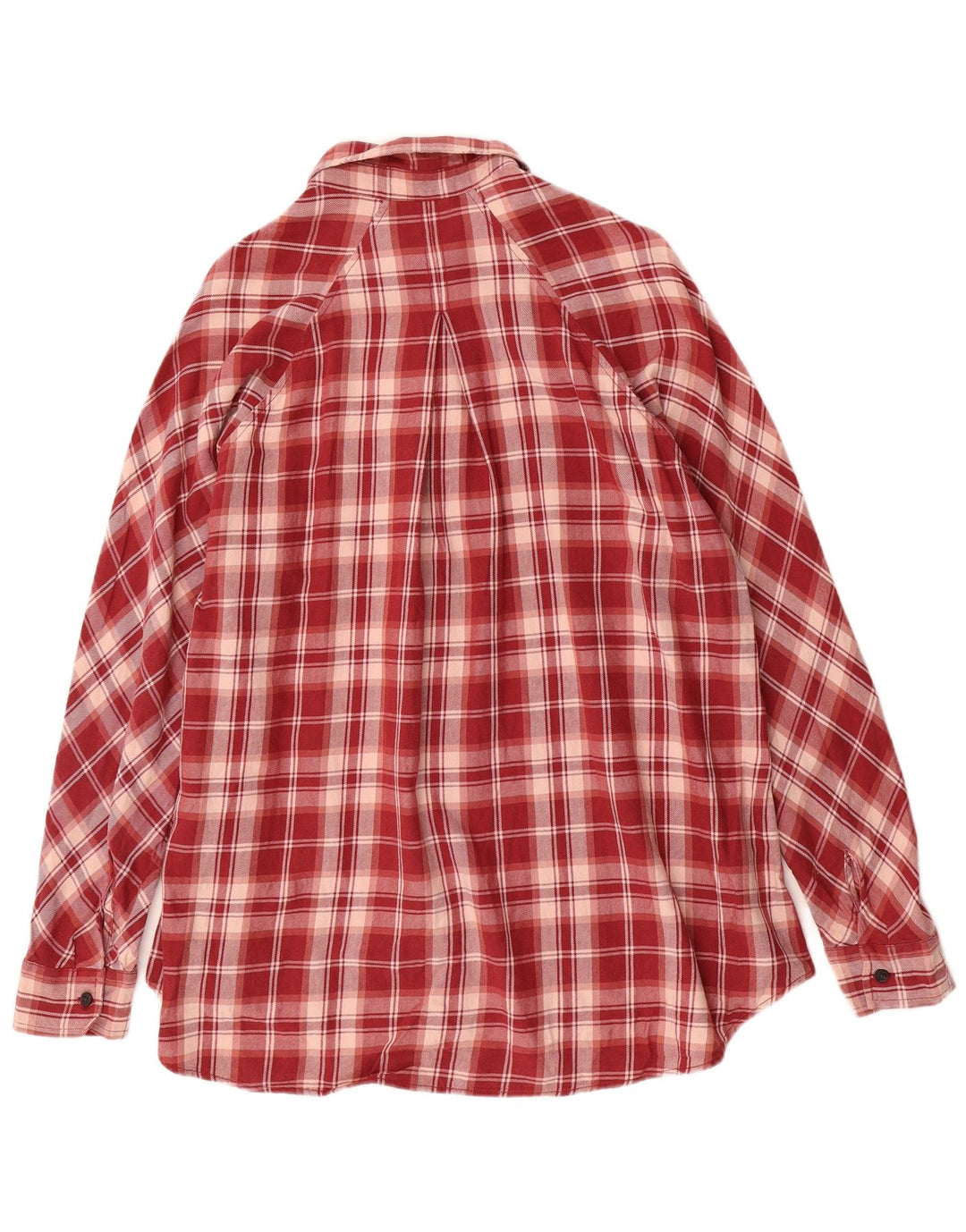 EDDIE BAUER Cămașă de flanel cu paragate pentru femei, UK 14 Medium Red Check