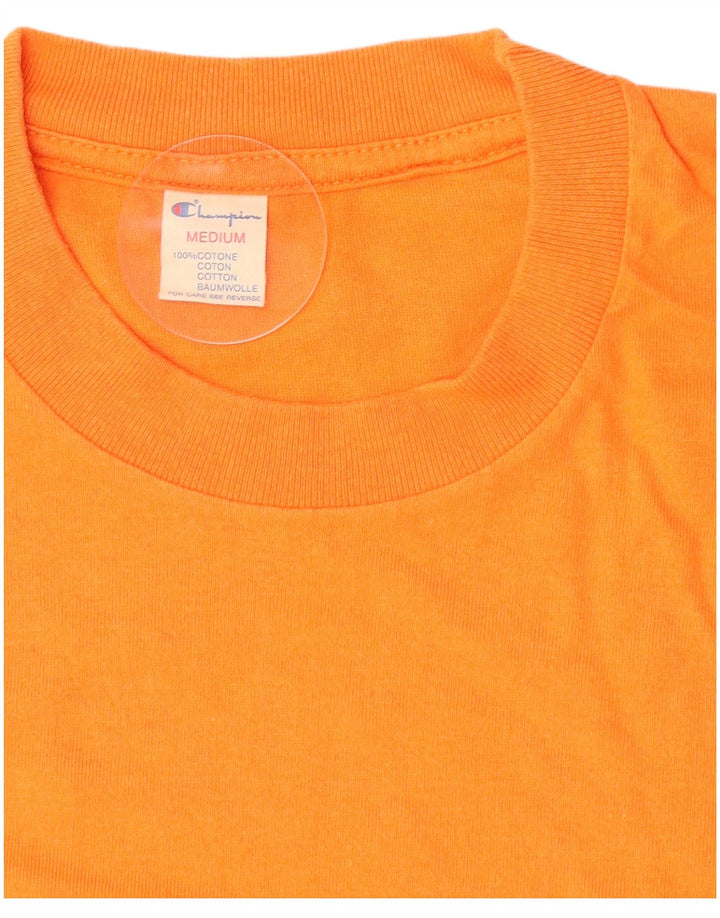 Tricou grafic pentru bărbați Champion Top din bumbac portocaliu mediu