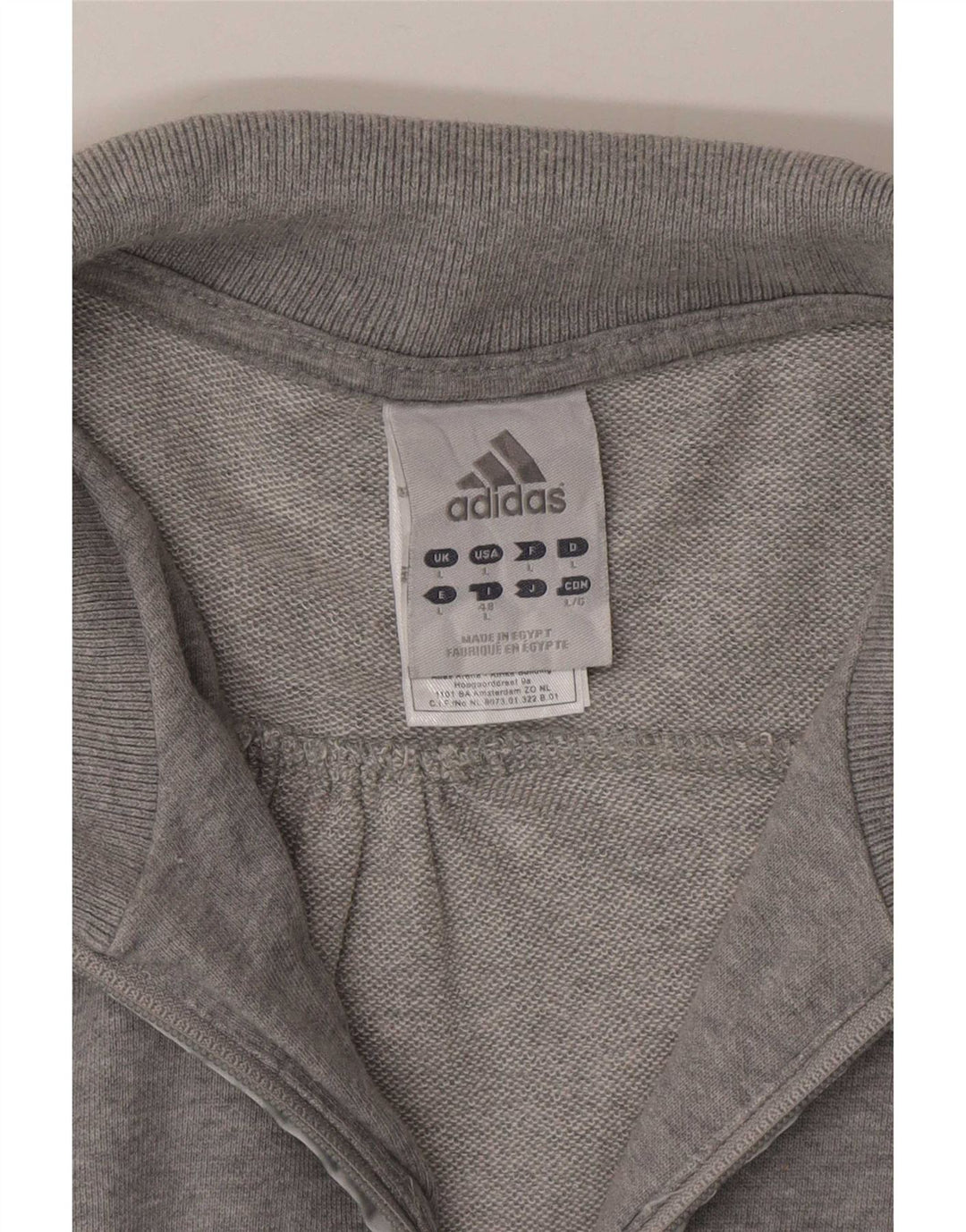 Jachetă de trening Adidas pentru femei UK 16, mare, gri bumbac