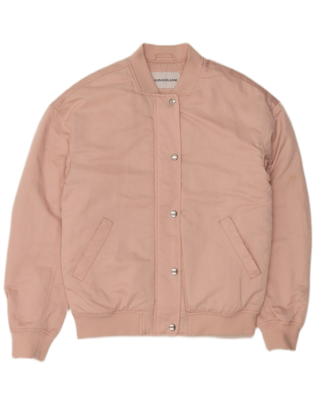 CALVIN KLEIN JEANS Jachetă bomber supradimensionată pentru femei UK 10 Small Pink