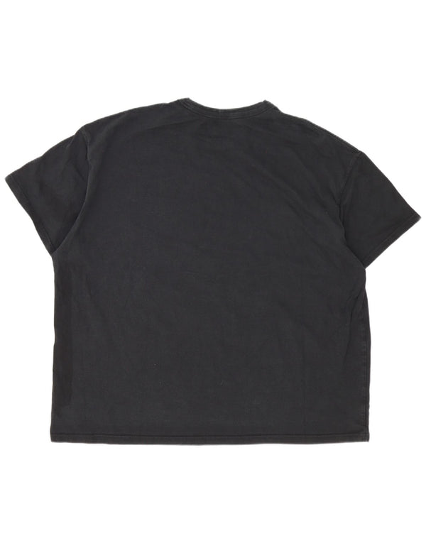 Tricou Nike pentru bărbați, cu croiala lejeră Top 3XL, bumbac negru