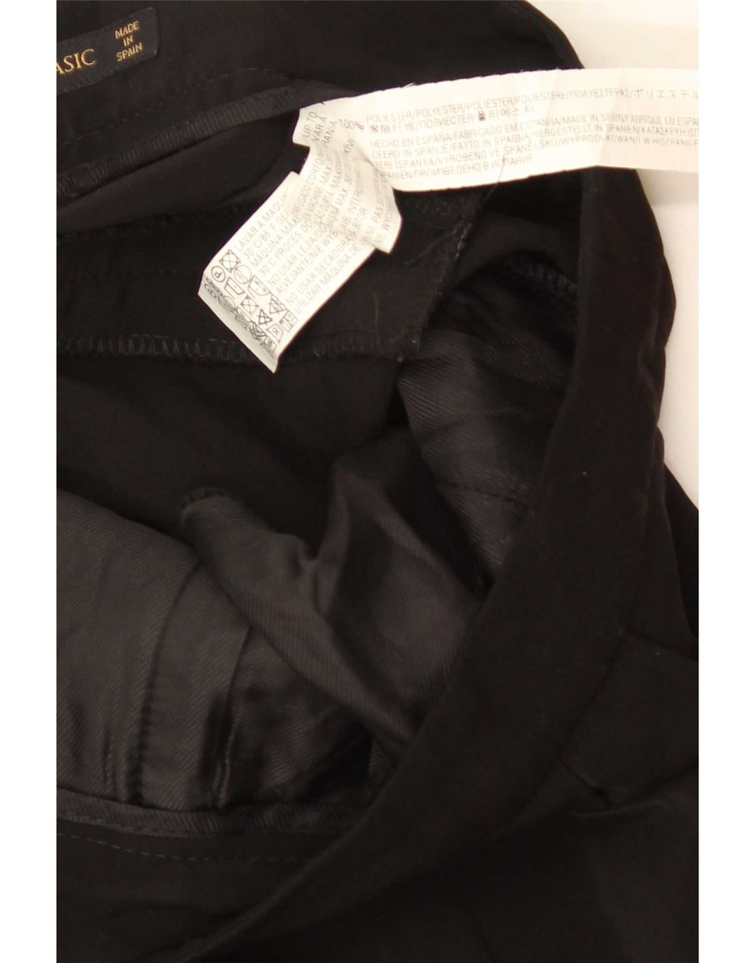 Pantaloni casual pentru femei Zara Mediu L28 L32 Poliester negru