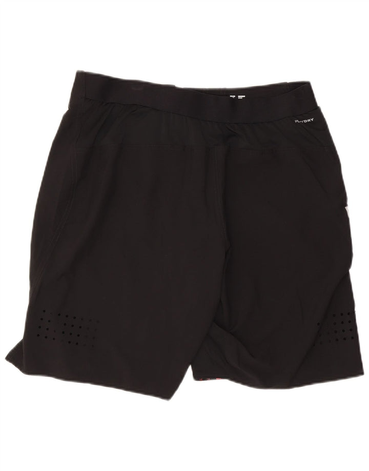Pantaloni scurți de înot grafic pentru bărbați Reebok, poliester mediu negru