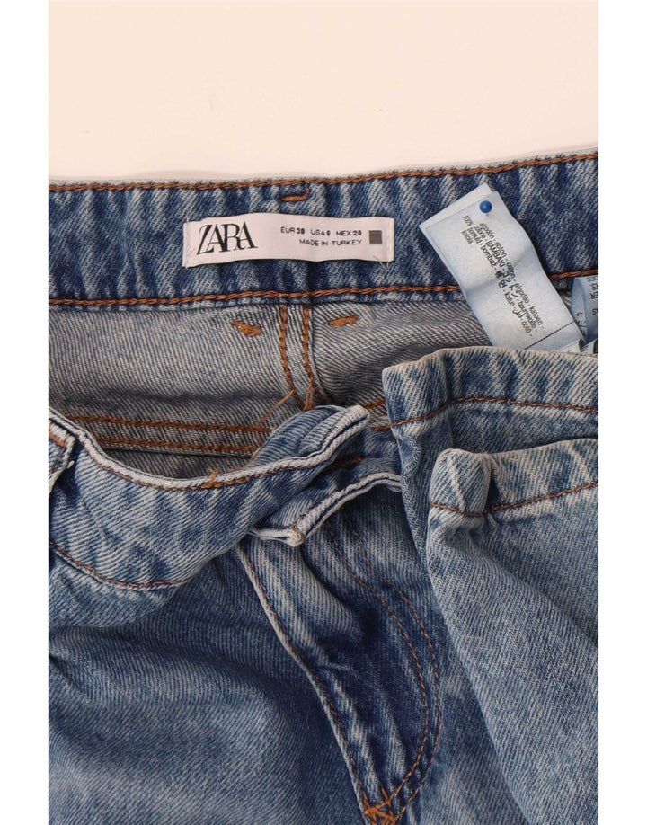 Blugi evazați pentru femei Zara EU 38 Mici L28 L32 Bumbac albastru