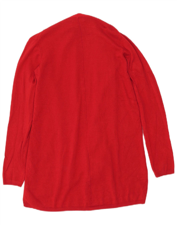 Pulover cardigan deschis pentru femei Zara UK 10 Small Red Viscose