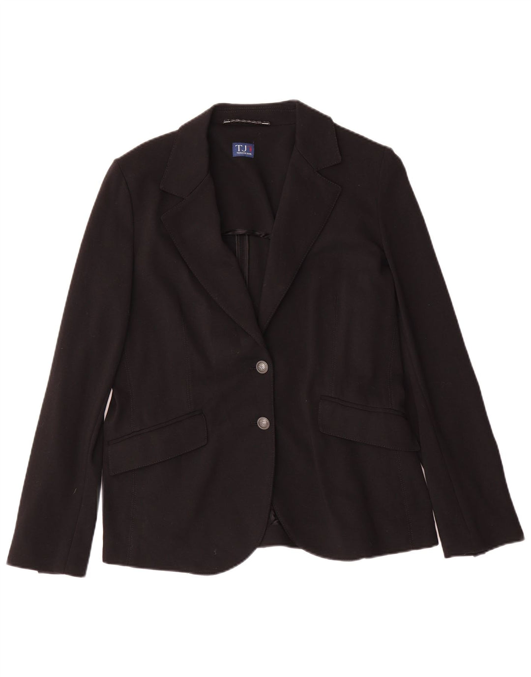 Jachetă Blazer pentru femei Trussardi Jeans cu 2 nasturi IT 46 Viscoză mare neagră