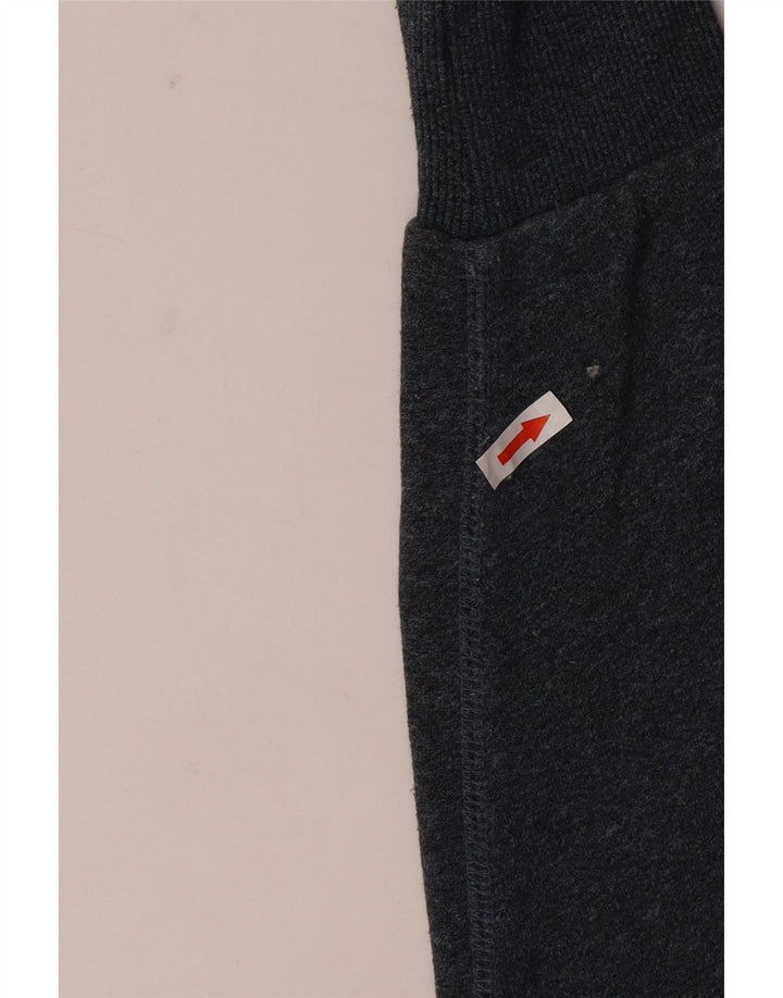 Pulover grafic pentru bărbați Superdry, bumbac color bloc, gri mediu