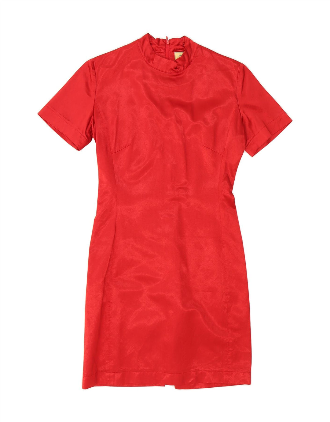 VINTAGE Womens Basic Dress IT 42 Medium Red Vintage Vintage and Second-Hand Vintage from Messina Hembry 