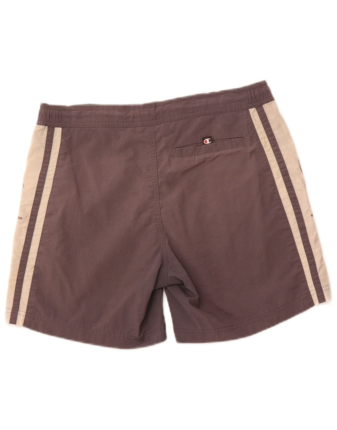 Pantaloni scurți de înot grafic pentru bărbați CHAMPION, gri, poliamidă color bloc