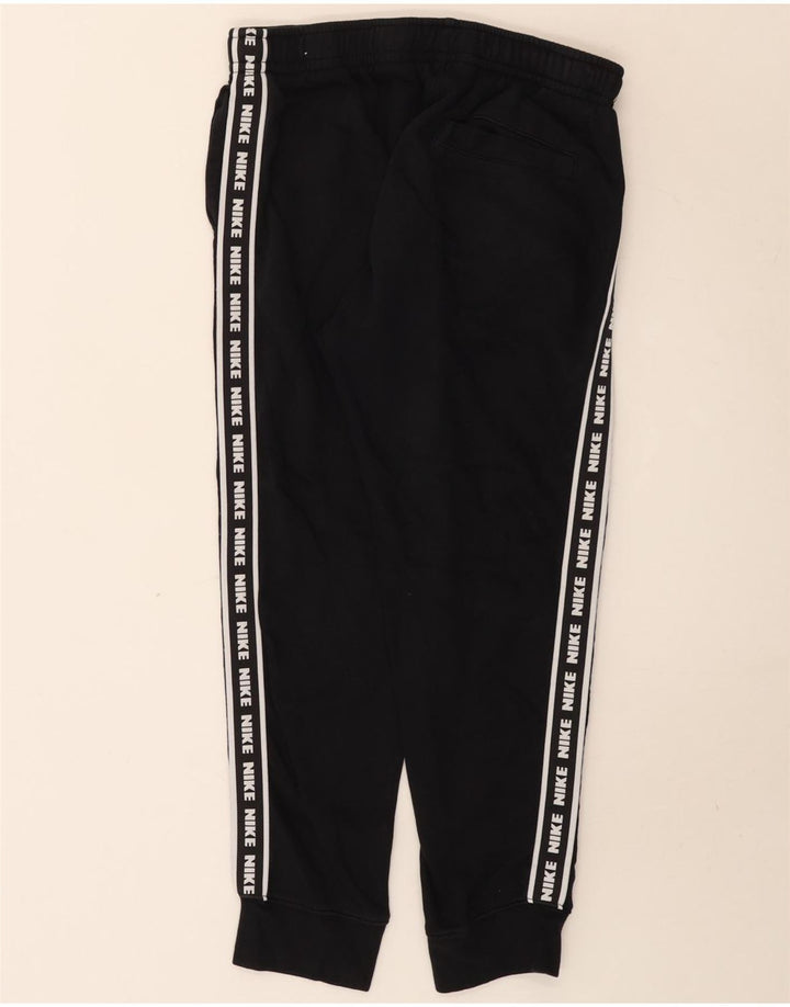 Pantaloni de trening grafic Nike pentru bărbați Pantaloni de jogging, bumbac mediu negru