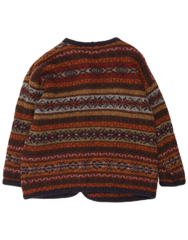 Pulover cardigan Deerberg pentru femei UK 14 Medium Multicolor Fair Isle