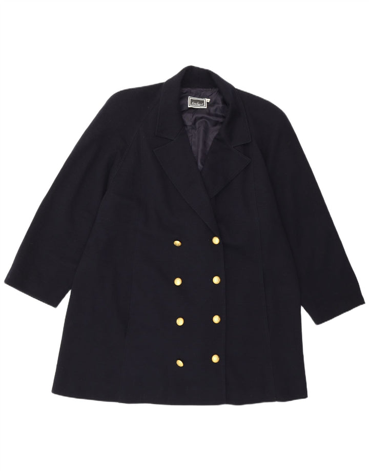 LUISA SPAGNOLI Womens Double Breasted Blazer Jacket UK 14 Medium Navy Blue