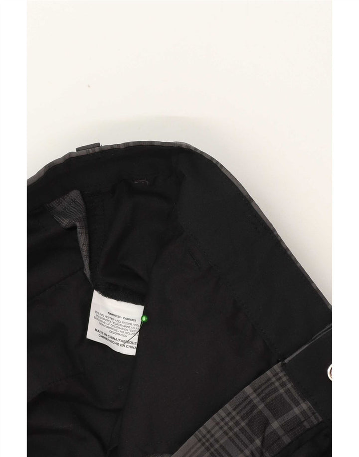Pantaloni chino drepti Nike pentru bărbați Dri Fit W34 L31 Gri cu carouri, poliester