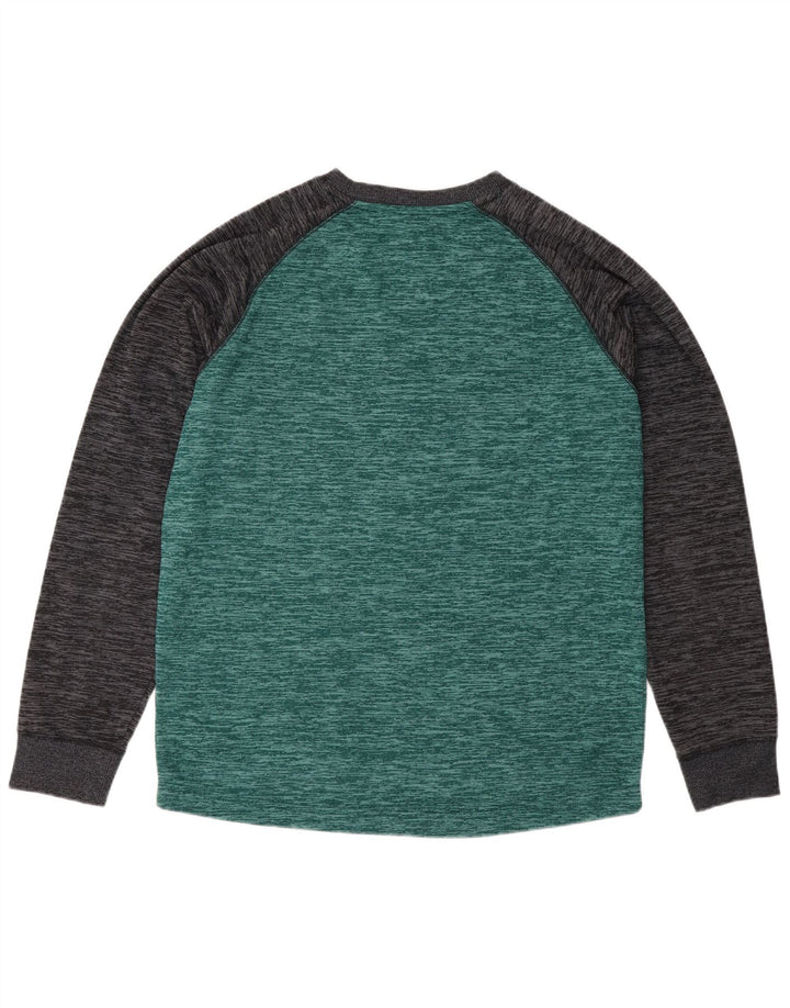 O'Neill Top pentru bărbați cu mânecă lungă, verde mediu, poliester color bloc