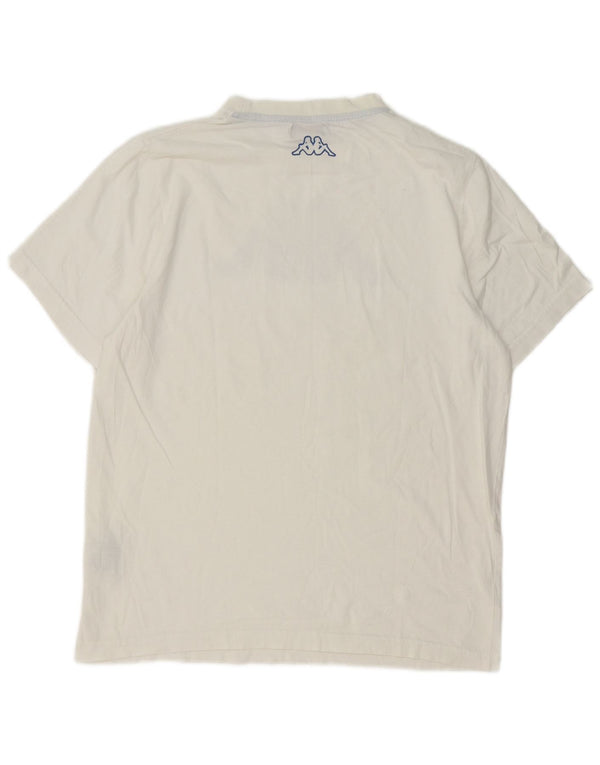 Tricou grafic pentru bărbați Kappa Top Medium White Bumbac