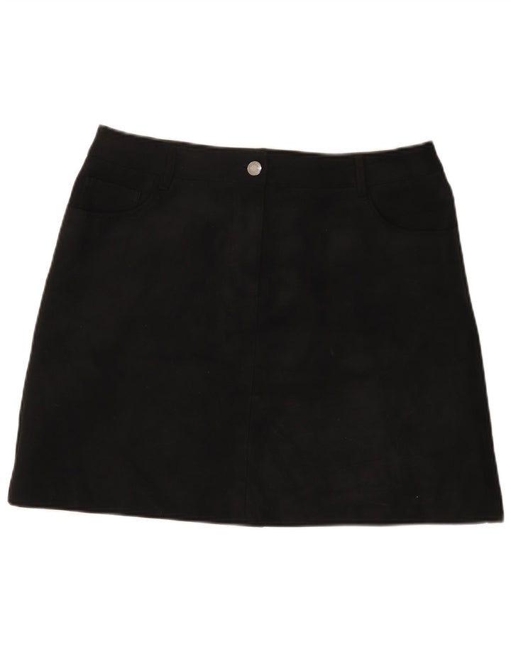Fusta mini pentru femei Marks & Spencer UK 14 Large W32 Poliester negru