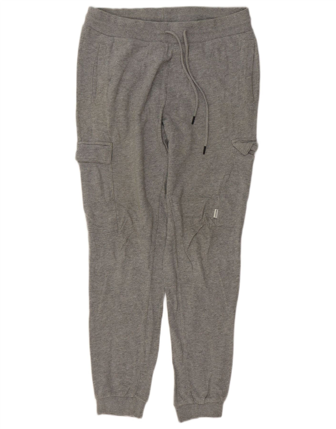 JACK & JONES Pantaloni de trening cargo pentru bărbați Joggeri din bumbac gri mediu