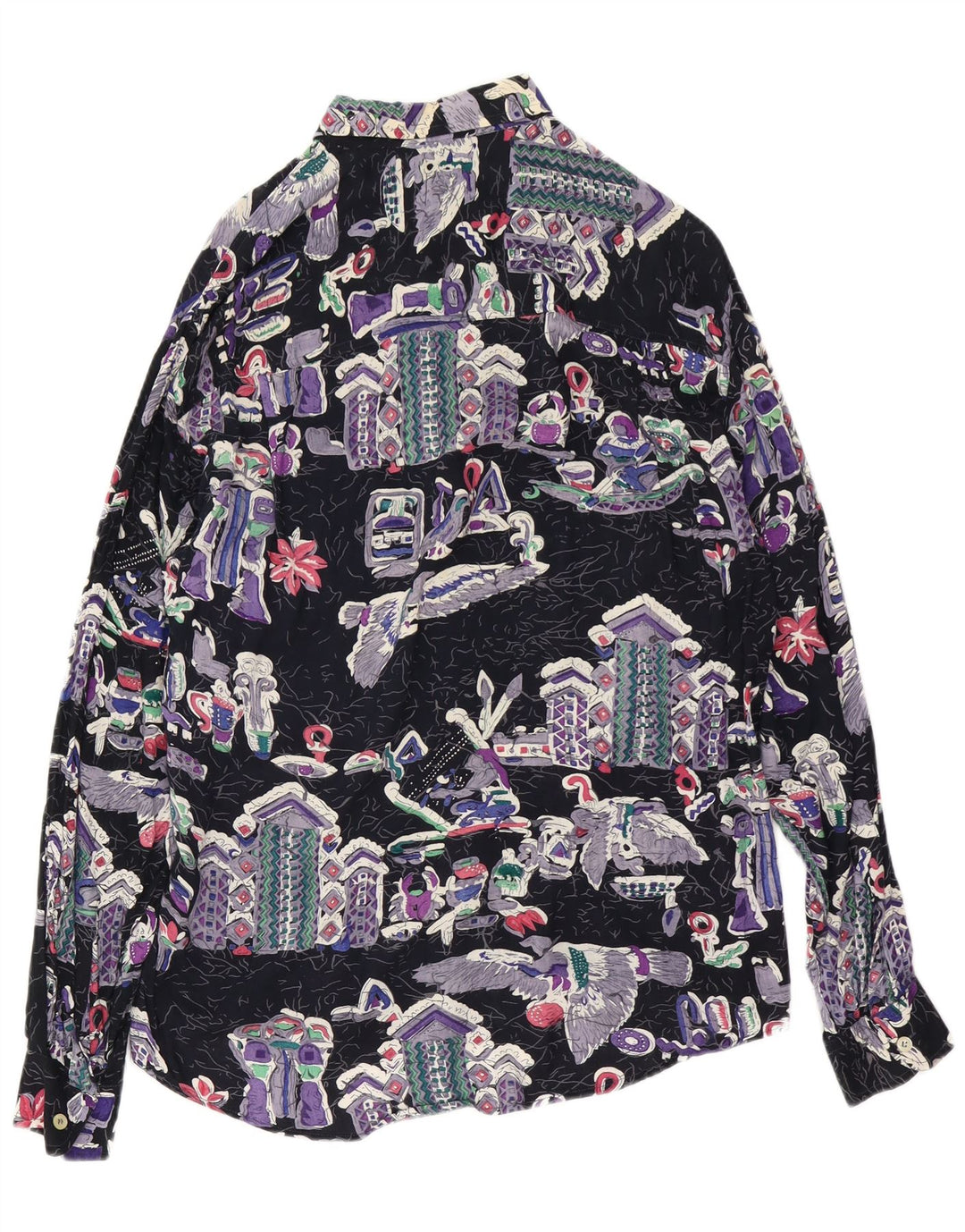 Cămașă pentru bărbați cu model abstract HARRIS de LUCA, mică, multicoloră, viscoză