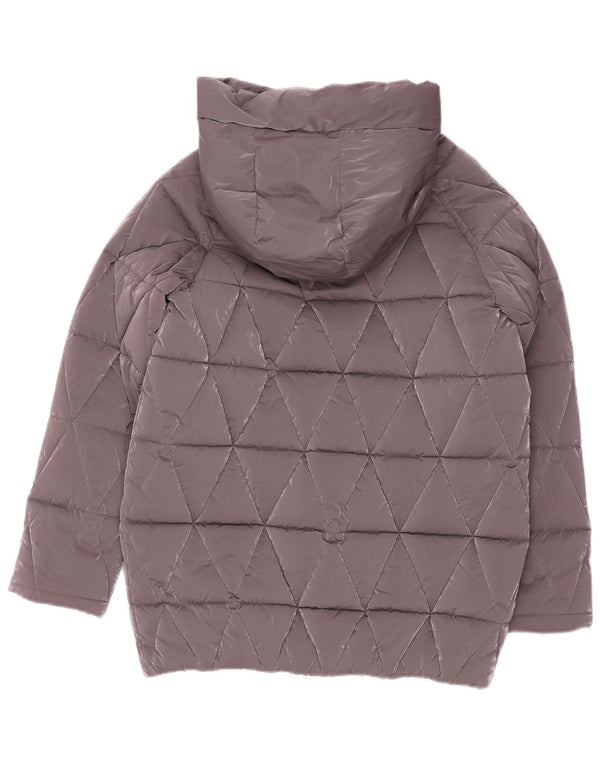 Palton căptușit cu glugă pentru fete Benetton 15-16 ani 2XL poliester gri