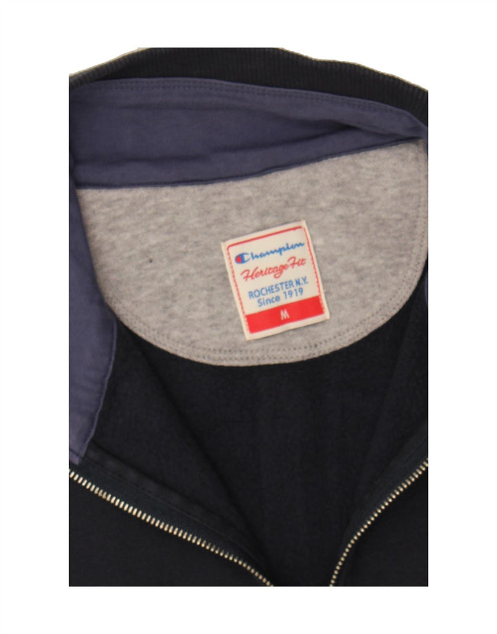 CHAMPION Womens Herritage Fit Tracksuit Top Jacket UK 12 Medium Navy Blue Vintage Champion and Second-Hand Champion from Messina Hembry 