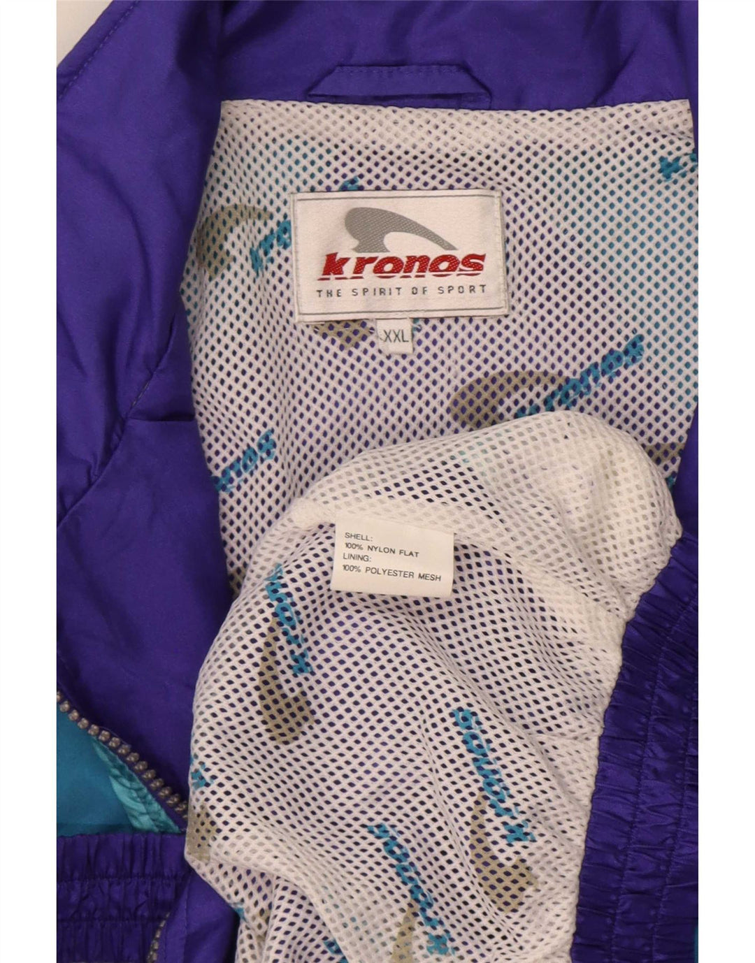 Jachetă de trening pentru bărbați Kronos, 2XL, mov, nailon color bloc