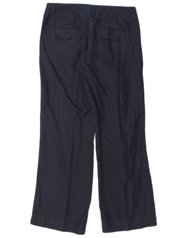 MONSOON Pantaloni chino pentru femei cu picioare largi UK 10 Small W32 L31 Bleumarin In