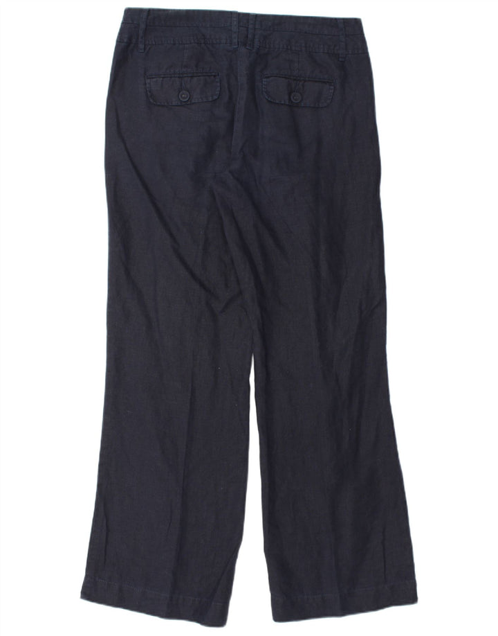 MONSOON Pantaloni chino pentru femei cu picioare largi UK 10 Small W32 L31 Bleumarin In