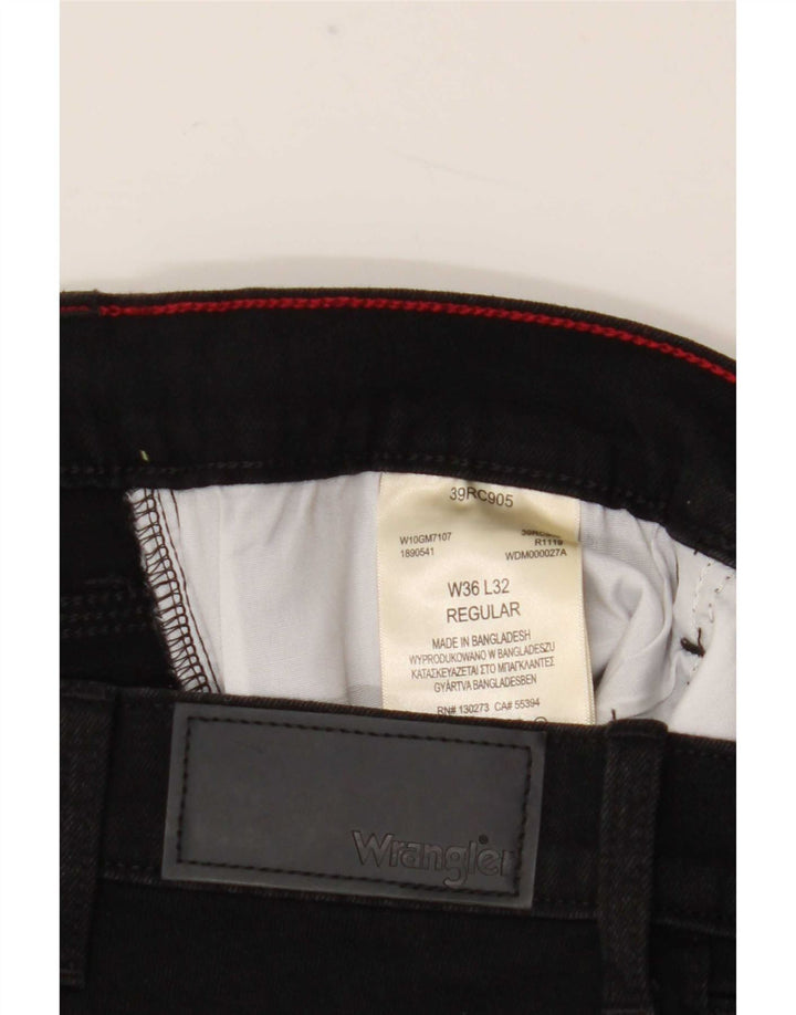 Blugi drepti obișnuiți pentru femei Wrangler W36 L32 bumbac negru